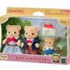Sylvanian Families Cookie Bear Twins Family set in packaging