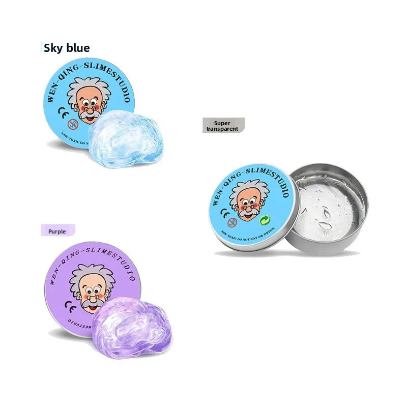 Clear Crystal Liquid Glass Thinking Putty – Stress Relief Fidget Toy