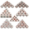 Opaque White Polyhedral Dice Set with Blood Effect for Tabletop RPGs