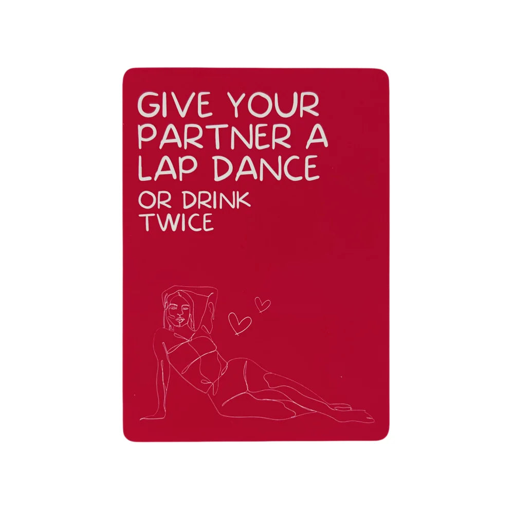 Excited vs. Exhausted: Couples Drinking Card Game
