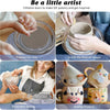 Compact Pottery Wheel Craft Kit with Tools and Paints
