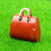 Mini Handbag-Shaped Crystal Agate Pendant for Jewelry Making