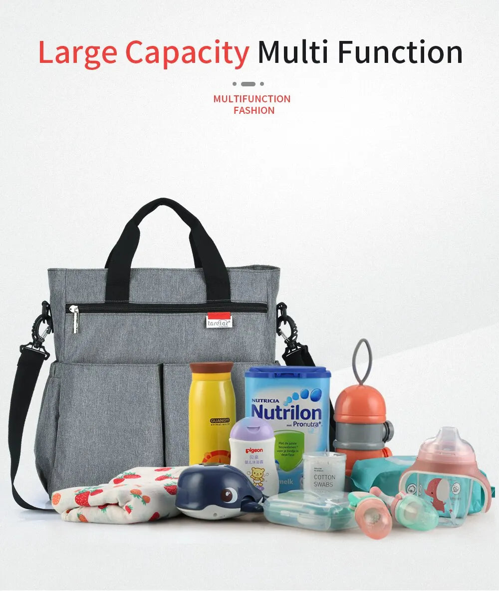 Multifunctional Waterproof Diaper Tote Bag for Parents