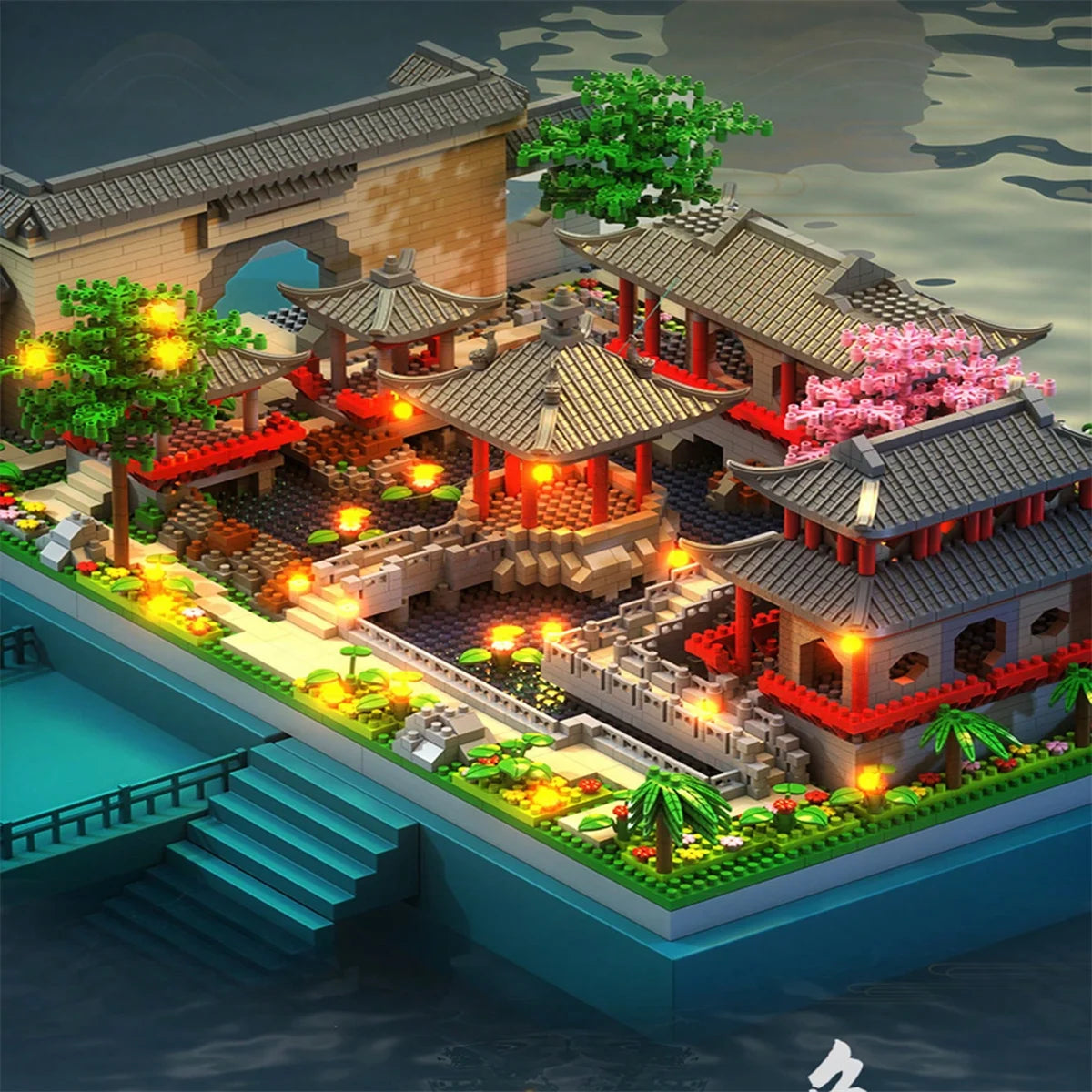 Classical Suzhou Garden Micro Building Blocks Set