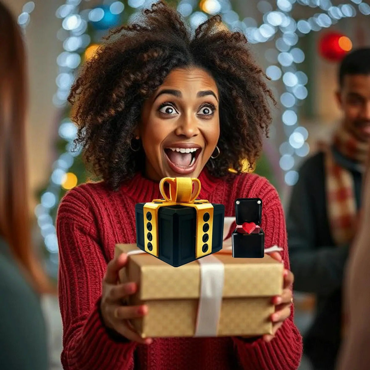 Annoying Present Prank Box with Pop-Up Middle Finger