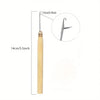Professional Crochet Hook Set with Wooden Handles for Hair Extensions and Wig Making