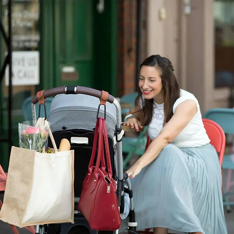 360° Rotating Stroller Hook for Bags & Diaper Packs