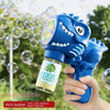 Dinosaur Bubble Gun with LED Lights – Automatic Bubble Blower for Kids