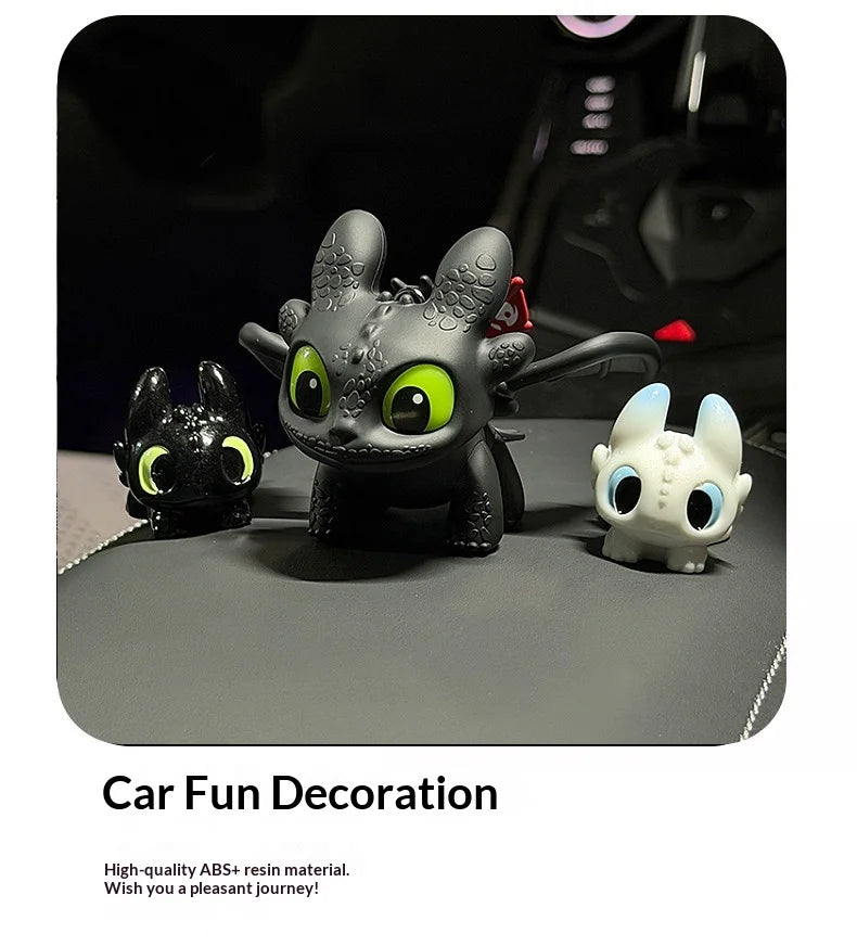 Glowing Toothless Dashboard Ornament with Movable Wings
