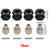 Set of brass wheel hex extenders and metal rods for RC crawlers