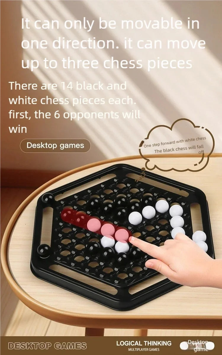 Push Chess Strategy Board Game for Family Fun