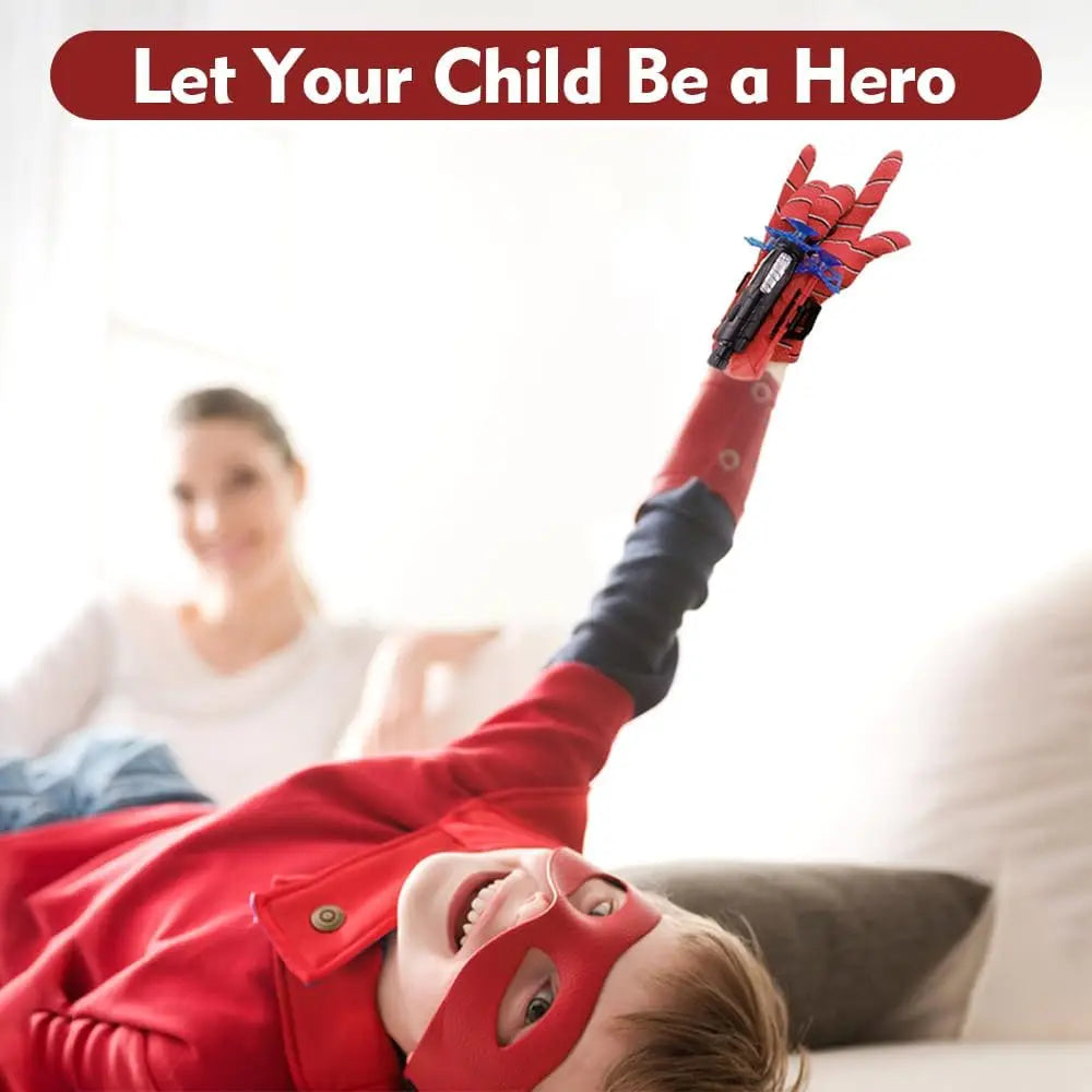 Spider Web Shooters with Glove for Kids