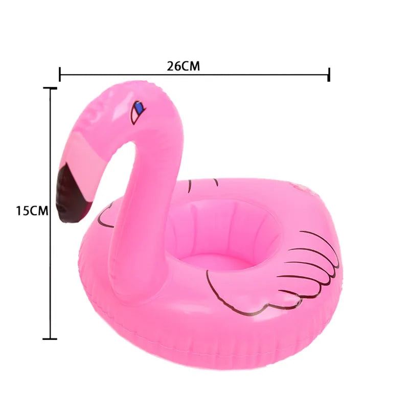 Accessoire de flamant rose gonflable avec un long cou et des ailes