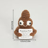 Handmade Crochet Positive Doll with Hugging Card