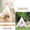 Kids' Foldable Teepee Play Tent with Curtains
