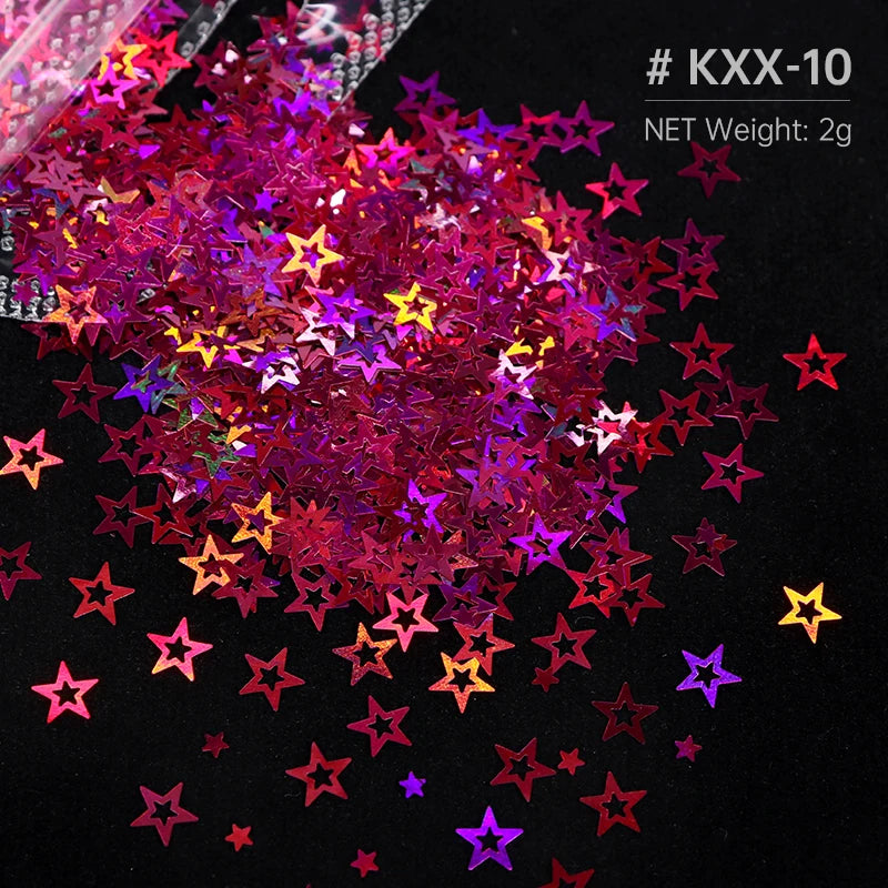 Shimmering Star Resin Sequins for DIY Crafts