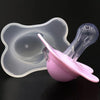 Silicone Baby Pacifier with Flower Design and Protective Cover