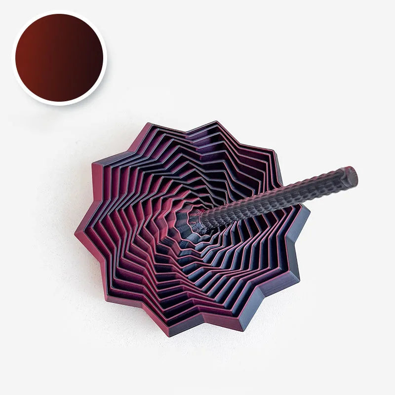 Optical Illusion Fidget Star – 3D Hexagon Spinner for Stress Relief