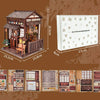 DIY Wooden Miniature Japanese Tavern Model Kit with LED Lighting