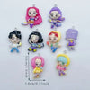 A set of 11 cartoon resin pendant charms featuring various characters with pink, purple, and yellow hair.