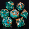 Liquid Core Resin Dice Set – 7 Polyhedral Dice for DND & RPG