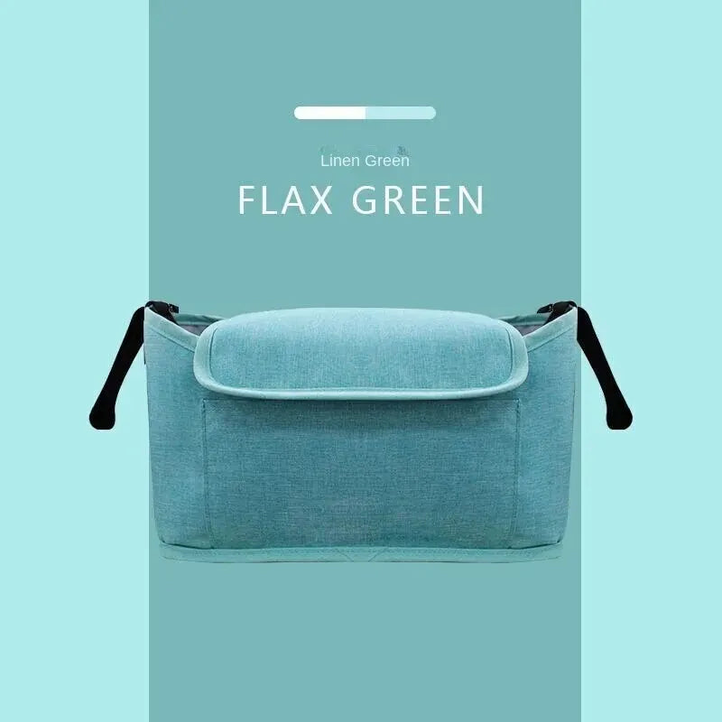 Large-Capacity Stroller Organizer Bag with Cup Holders