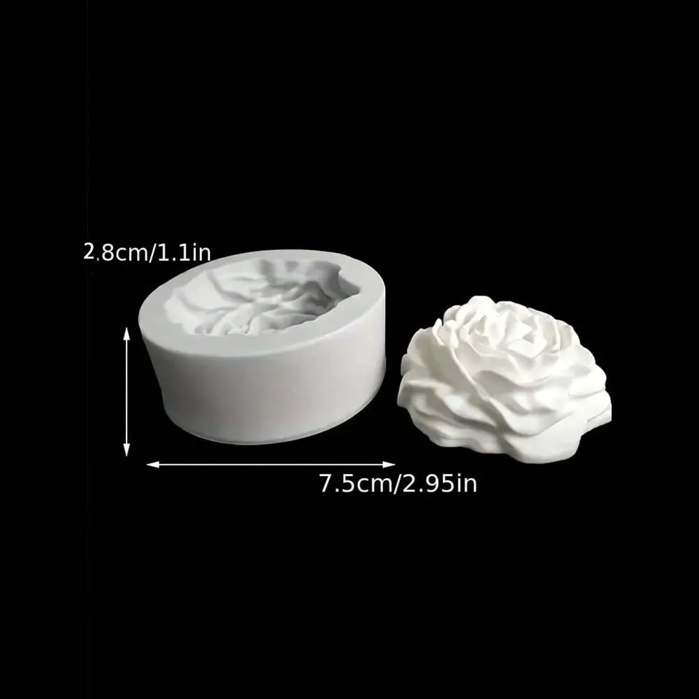 Peony Flower Silicone Mold for Soap, Candle & Resin Crafts