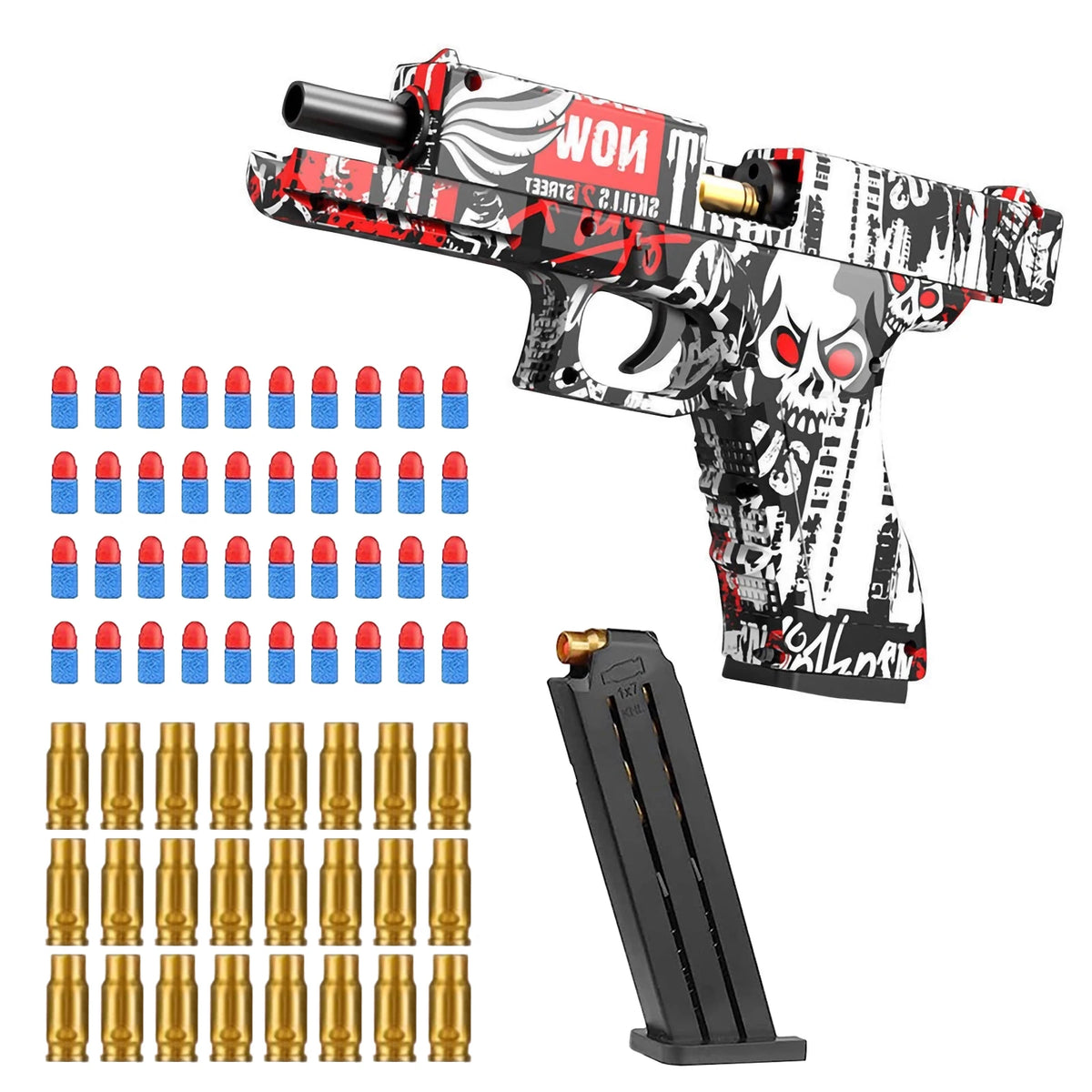 Foam Dart Blaster Toy Gun with Soft Bullets