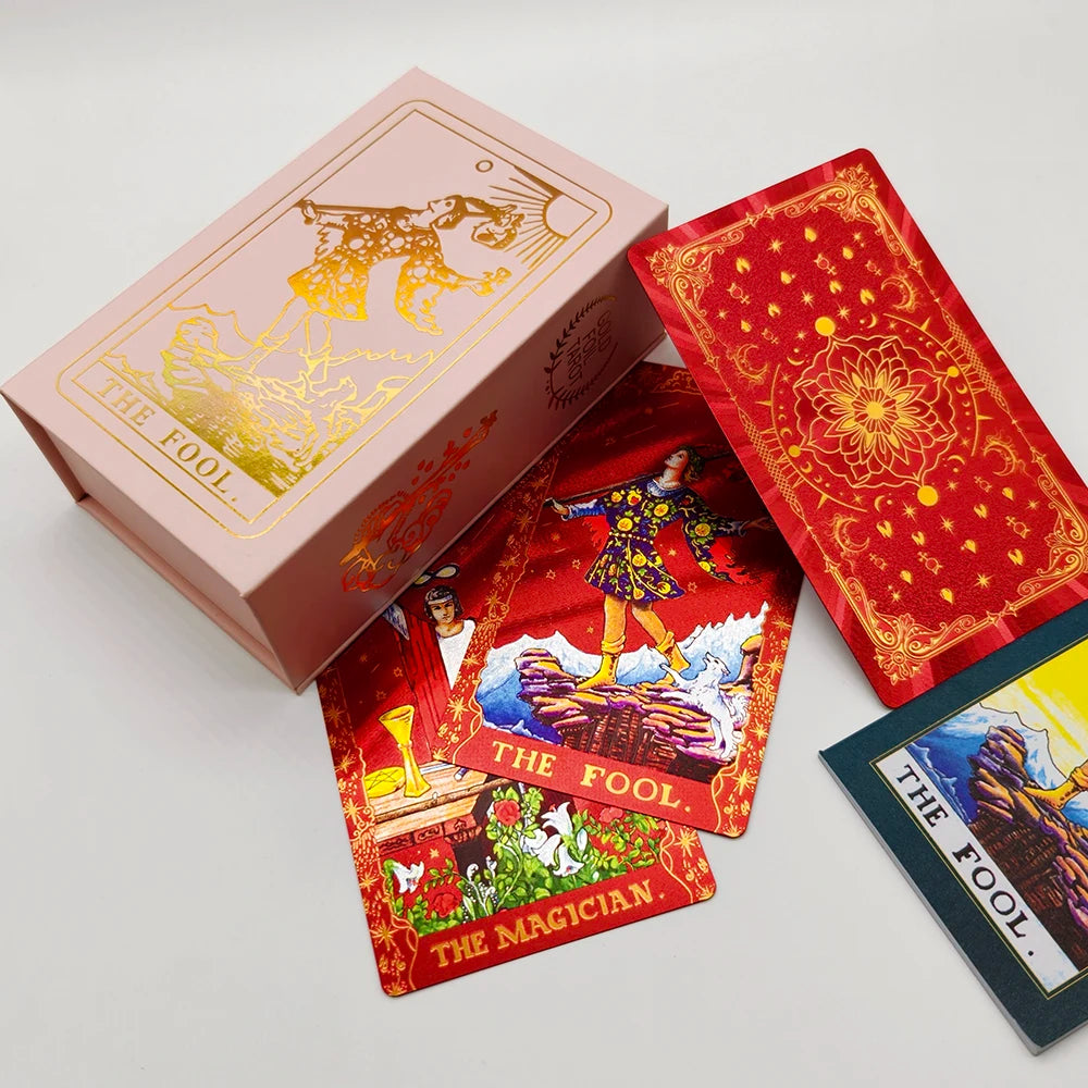 Gold Foil Rider Waite Tarot Deck