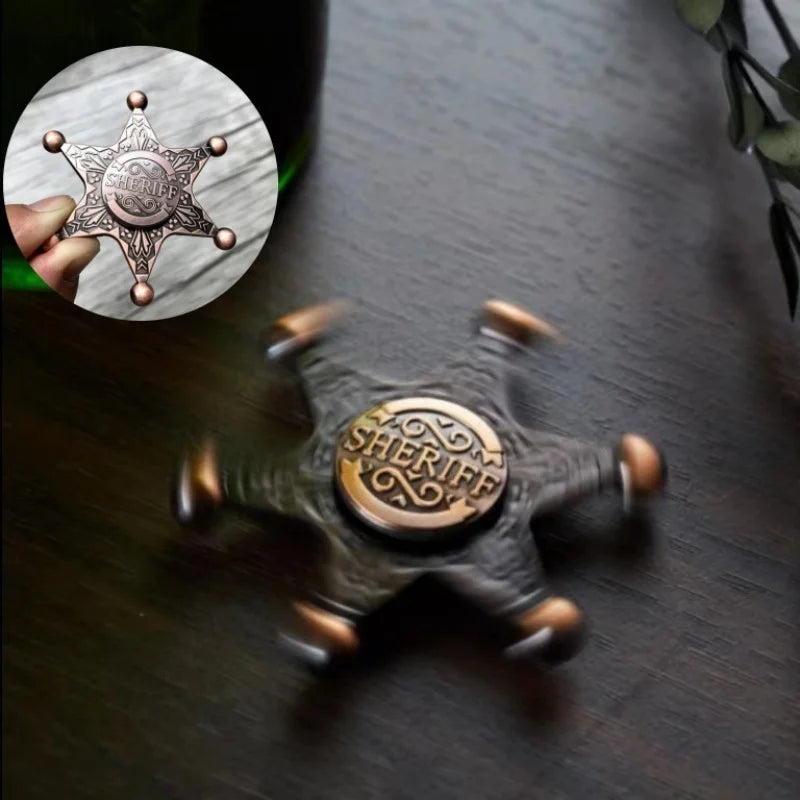 Hexagonal Metal Fidget Spinner with Smooth Rotation