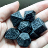 Vintage Retro Polyhedral Dice Set for Tabletop RPG Gaming