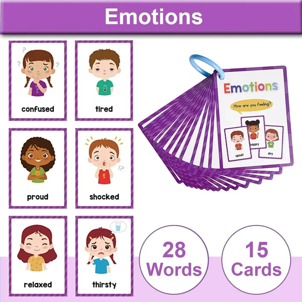 Montessori English Word Learning Cards for Kids