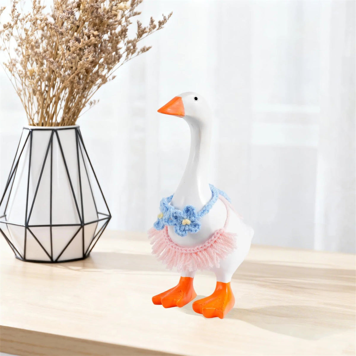 Mini Goose Summer Outfit Set with Hat, Dress, and Bag