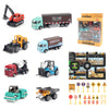 Die-Cast Metal Construction Truck Set - 6 Classic Vehicles