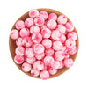 Pink Silicone Round Beads for DIY Jewelry Making