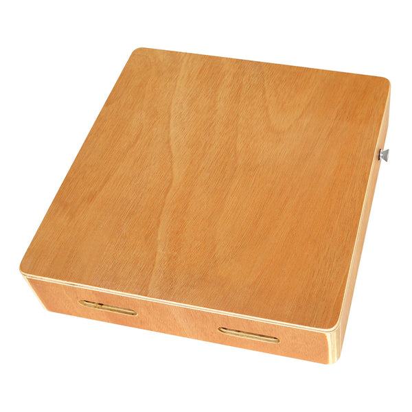 Compact Ebony Wood Cajon Drum with Adjustable Strap