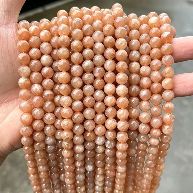 Genuine Tiger Eye Stone Beads for Jewelry Making – Round 8mm, 15" Strand