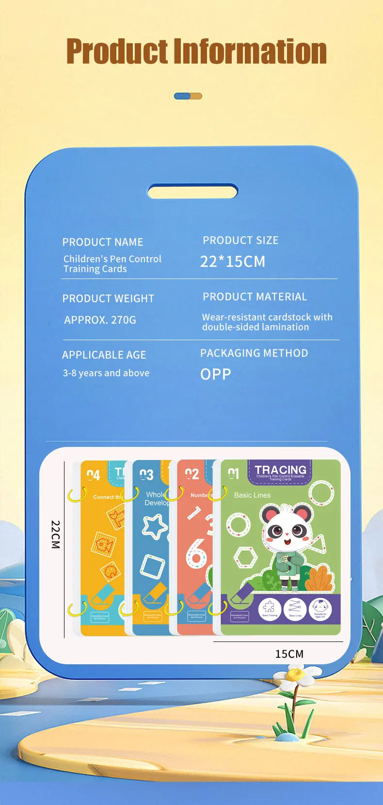 Reusable Magic Tracing Workbook for Kids with Pen and Eraser
