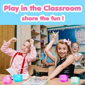 Squishy Ice Cube Fidget Toy Set – Stress Relief Sensory Balls for Kids and Adults
