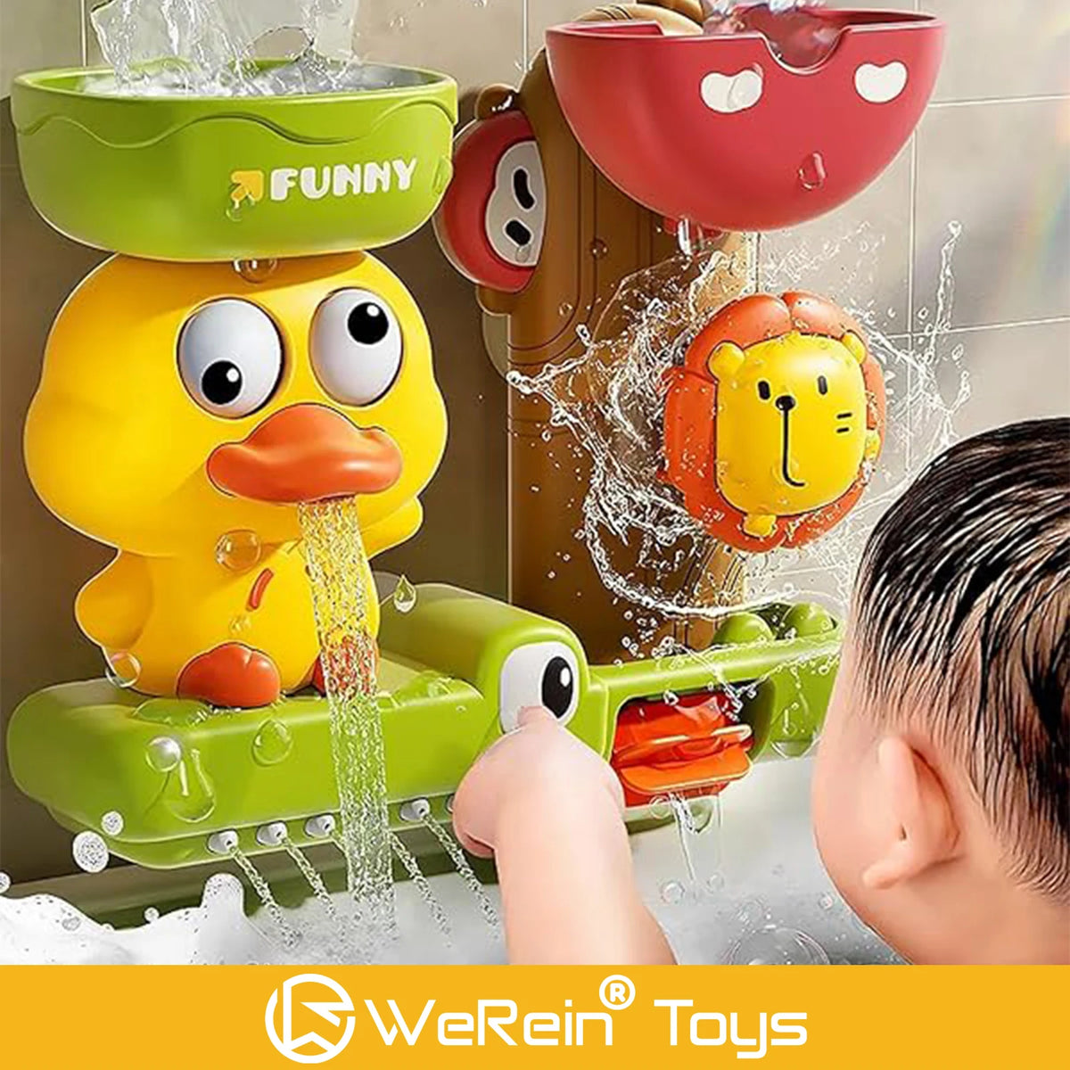 Adorable Yellow Duck Bath Toy for Toddlers