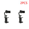 Two black adjustable guitar phone holders for hands-free streaming and recording