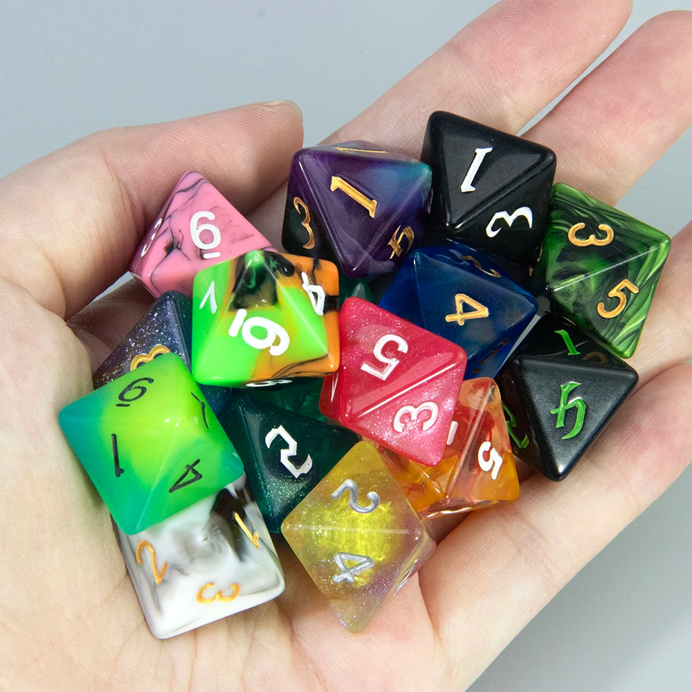 Polyhedral Resin Dice Set (10-Piece) for D&D and RPG