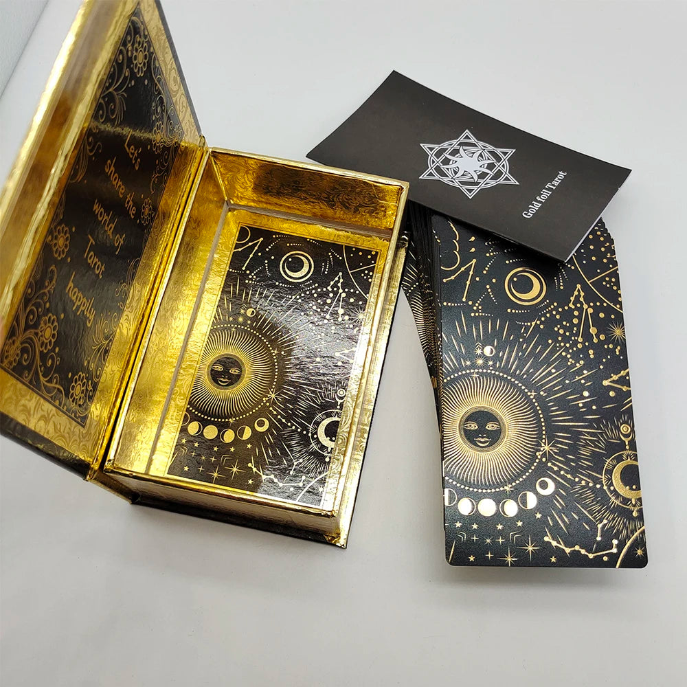 Gold Foil Rider Waite Tarot Deck