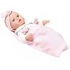 Lifelike 12" Reborn Baby Doll with Pink Outfit and Pacifier