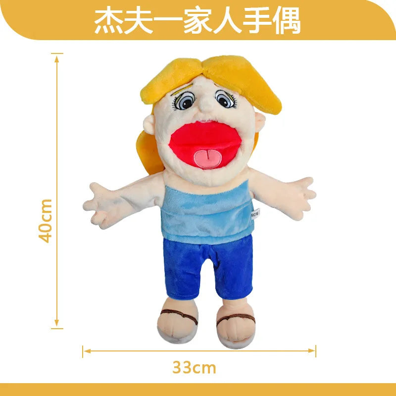 Jeffy Hand Puppet Toy – Soft Plush Zombie Boy Puppet