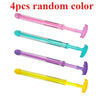 Four random colored water spray toys for kids displayed horizontally.