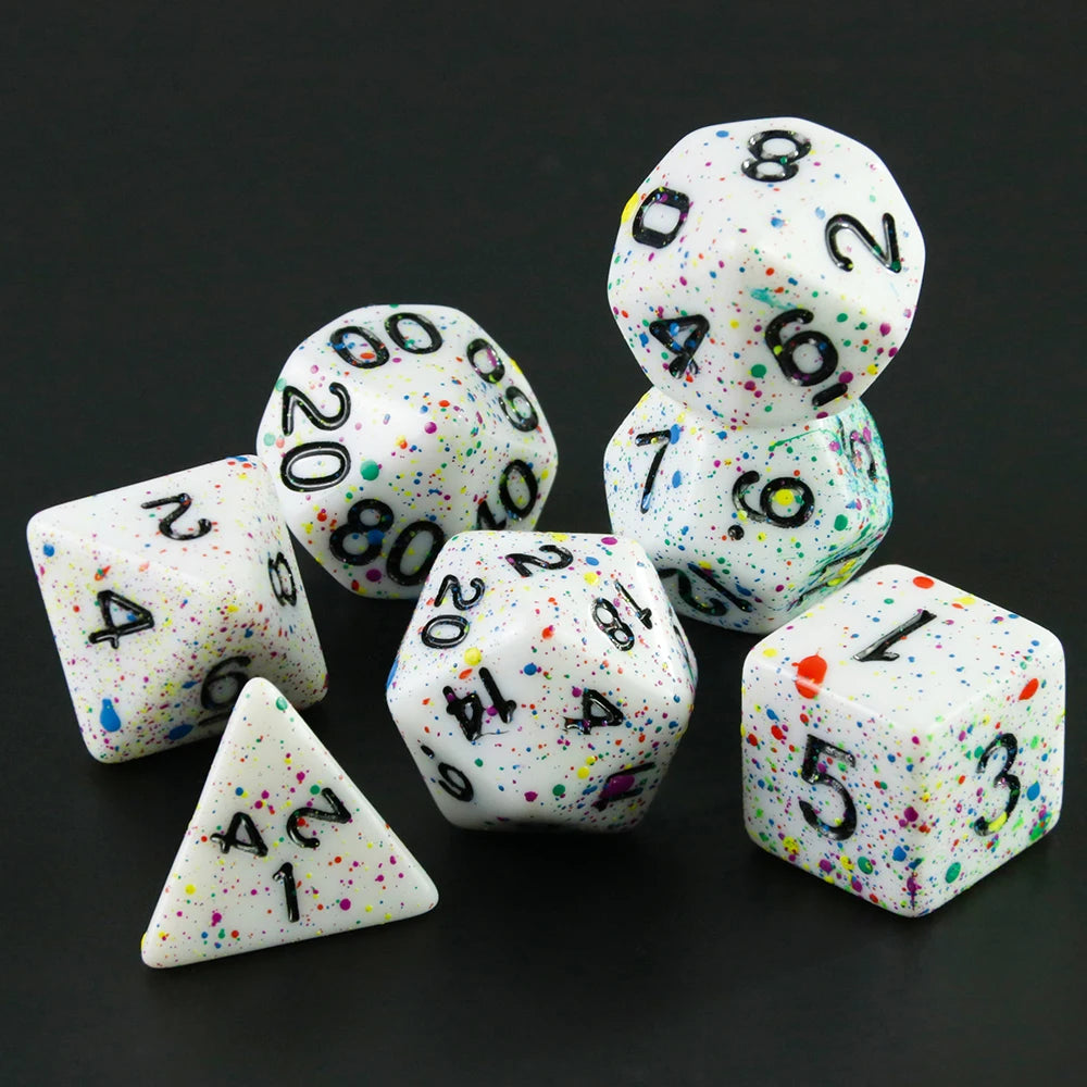 Acrylic Polyhedral Dice Set for Tabletop RPGs