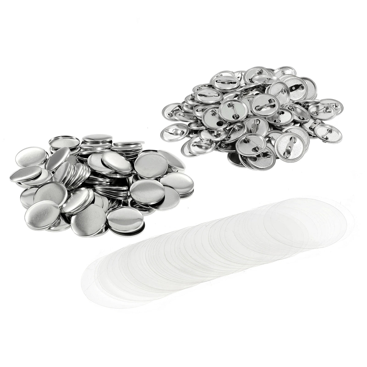 Blank Button Pin Making Kit – 100 Pieces, Multiple Sizes