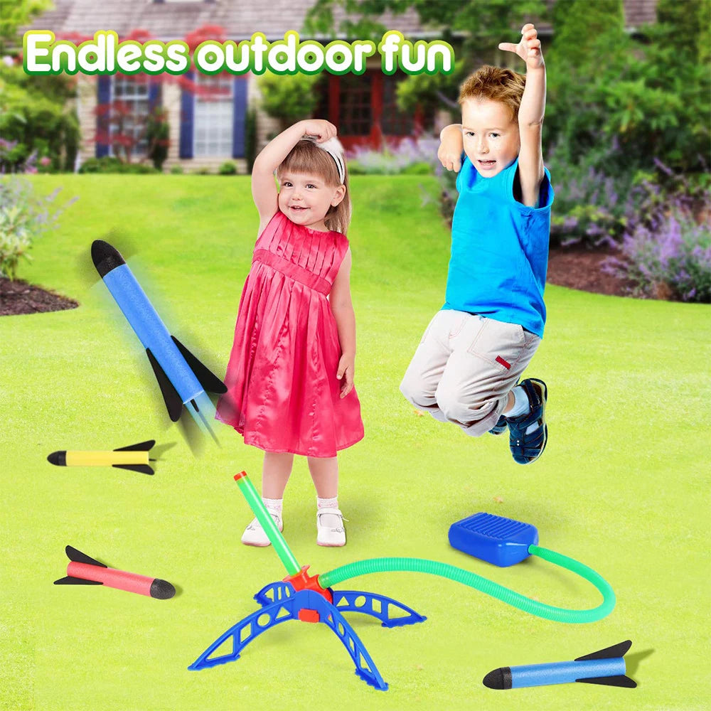 Foot Pump Rocket Launcher Toy