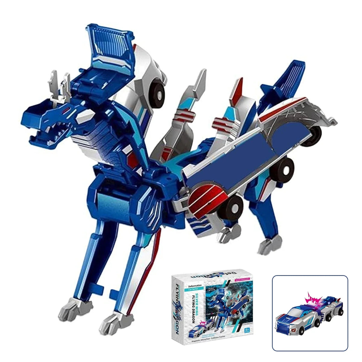 Unicorn Transformer Car 2-in-1 Magnetic Transforming Toy